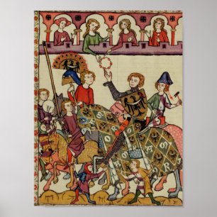 Póster Caballero Victorioso, Siglo XIV