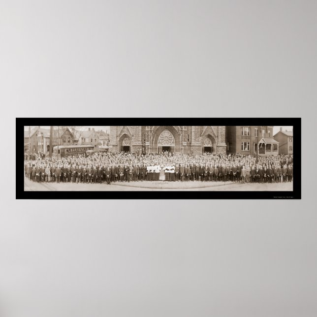 Póster Caballeros de Colón Foto de 1914 (Frente)