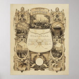 Póster Caballeros de Pythias por James Fuller Queen