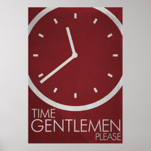 Póster ¡Caballeros del Tiempo, Por Favor! Poster minimali