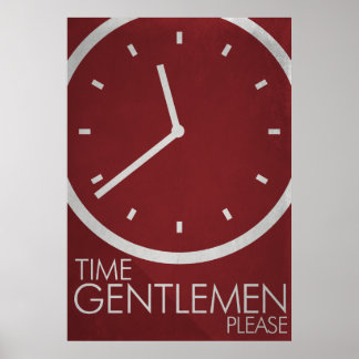 Póster ¡Caballeros del Tiempo, Por Favor! Poster minimali