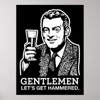 Póster Caballeros Vamos a conseguir a Hammered Poster