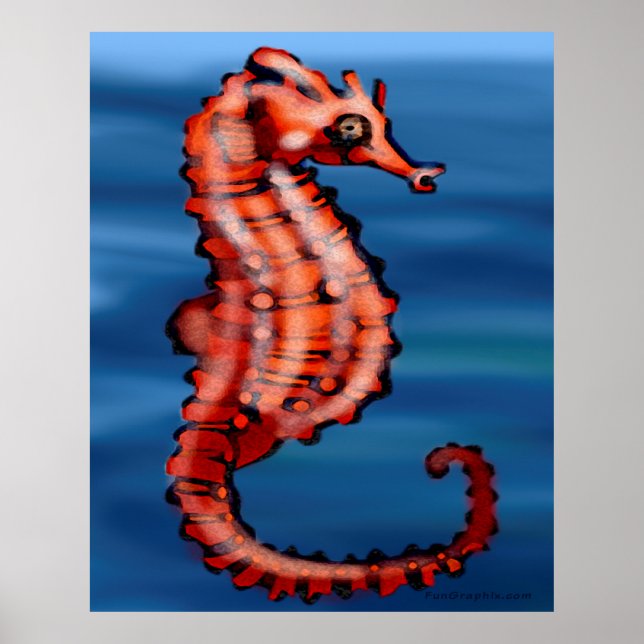 Póster Caballito de mar (Frente)