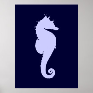 Póster Caballito de Mar Periwinkle