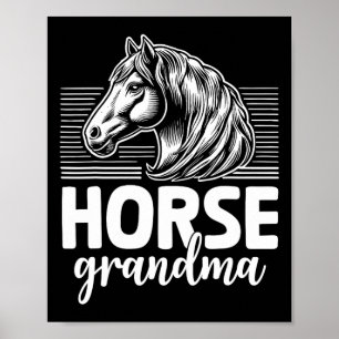 Póster Caballo Abuela Caballo montando Caballos Abuela