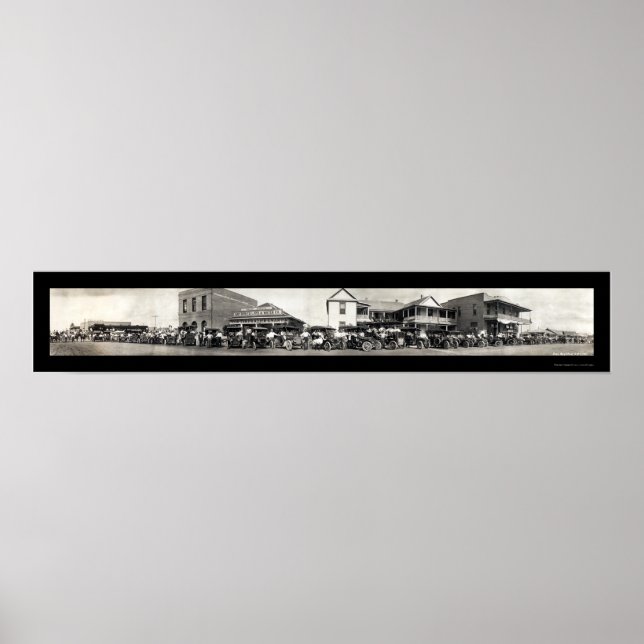 Póster Caballo Automático San Benito, TX. Foto 1911 (Frente)