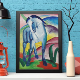 Póster Caballo azul de Franz Marc, Bella Artes de la époc