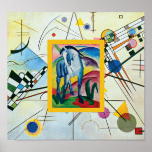 Póster Caballo azul I de Franz Marc