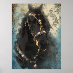 Póster Caballo barroco frisón - Poster
