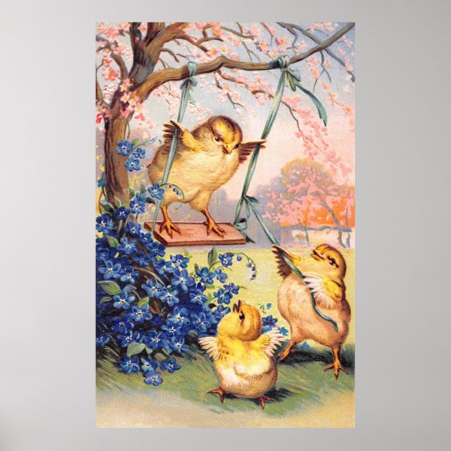 Póster Caballo: Biddy girando (Frente)