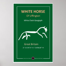 Póster Caballo blanco de Uffington