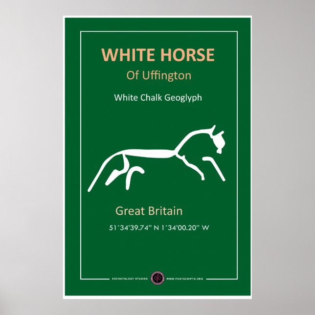 Póster Caballo blanco de Uffington (Frente)