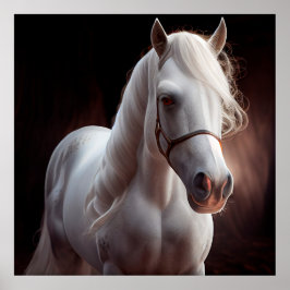 Póster Caballo blanco poster