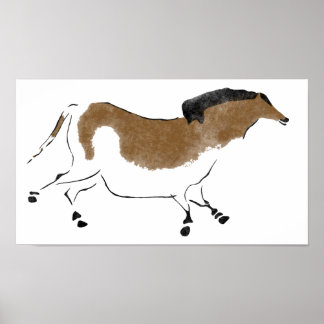 Póster Caballo chino