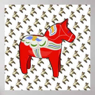 Póster Caballo dalecareño