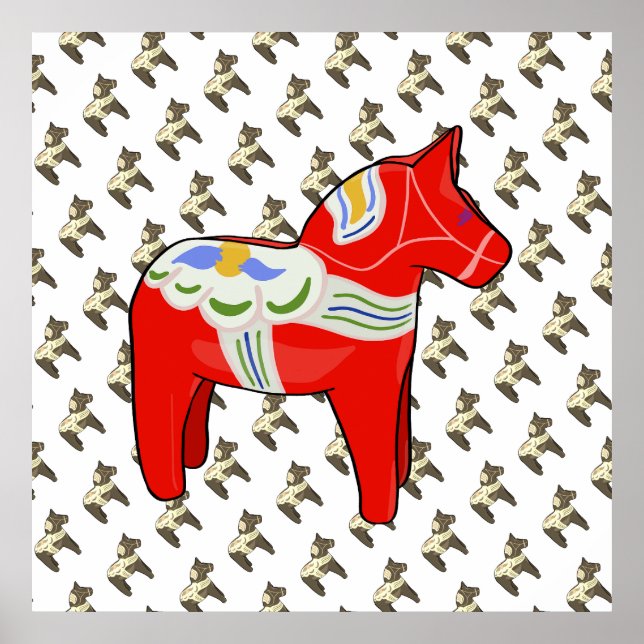 Póster Caballo dalecareño (Frente)