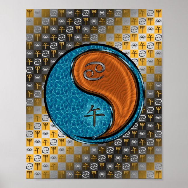 Póster Caballo de Cáncer y Madera (Frente)