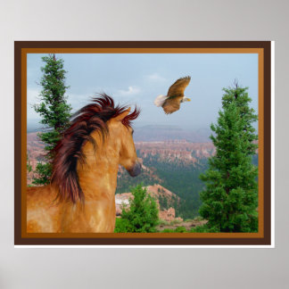 Póster Caballo de cañón - Poster de águila