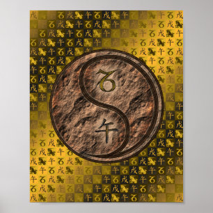 Póster Caballo de Capricornio y Tierra