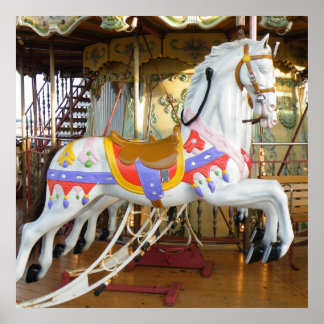 Póster Caballo de carrusel
