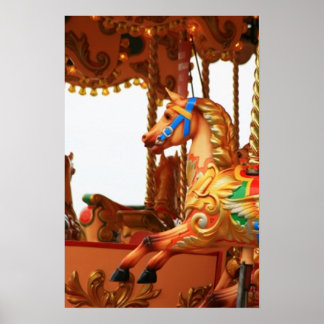 Póster Caballo de carrusel