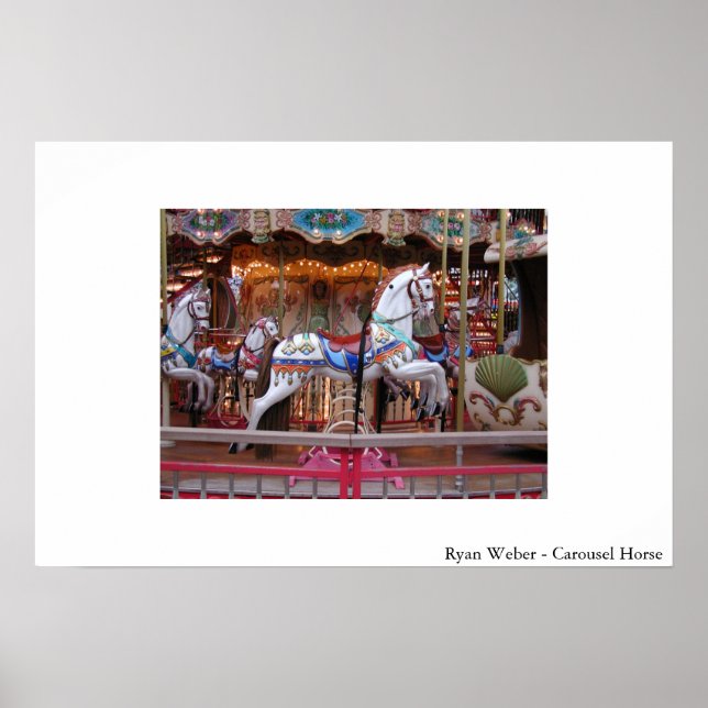 Póster Caballo de carrusel (Frente)