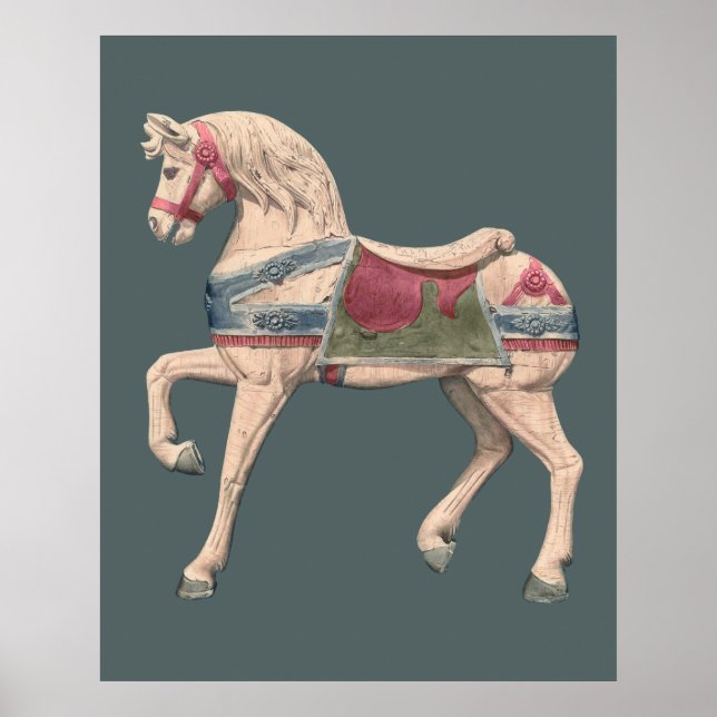 Póster Caballo de carrusel de Henry Murphy   (Frente)