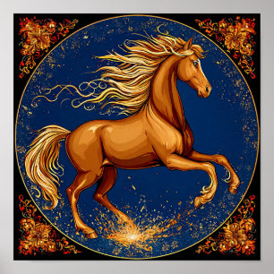 Póster Caballo de cuento de hadas