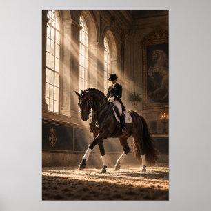 Póster Caballo de Doma Clásica en la pared del Gran Salón