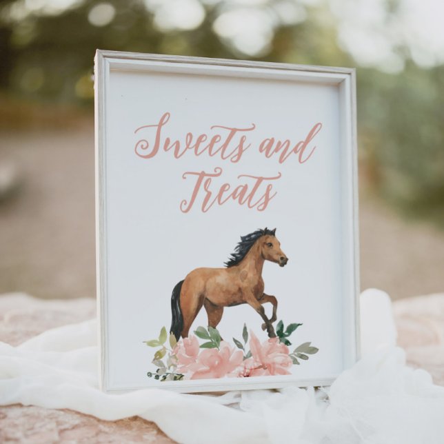 Póster Caballo de Flora Rosa Dulces de cumpleaños y Rótul (Subido por el creador)