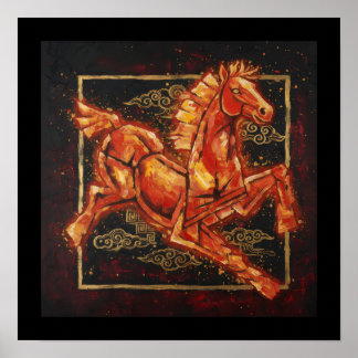 Póster Caballo de Fuego