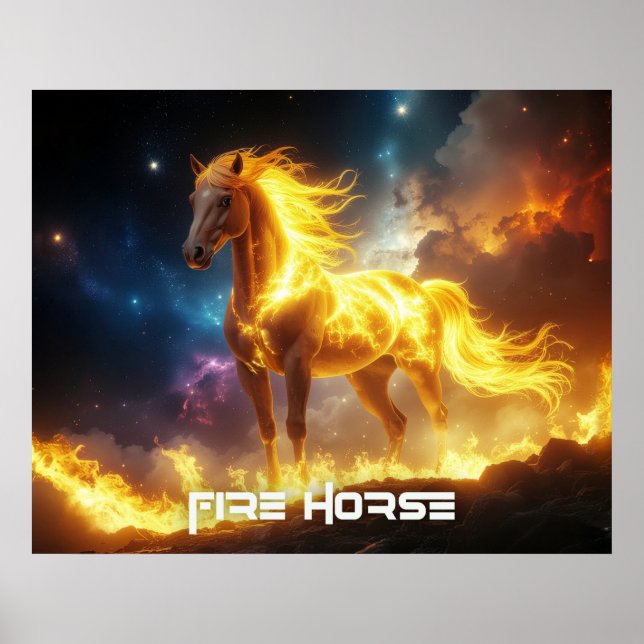 PÓSTER CABALLO DE FUEGO - 2026 - ZODIACOS CHINOS (Frente)