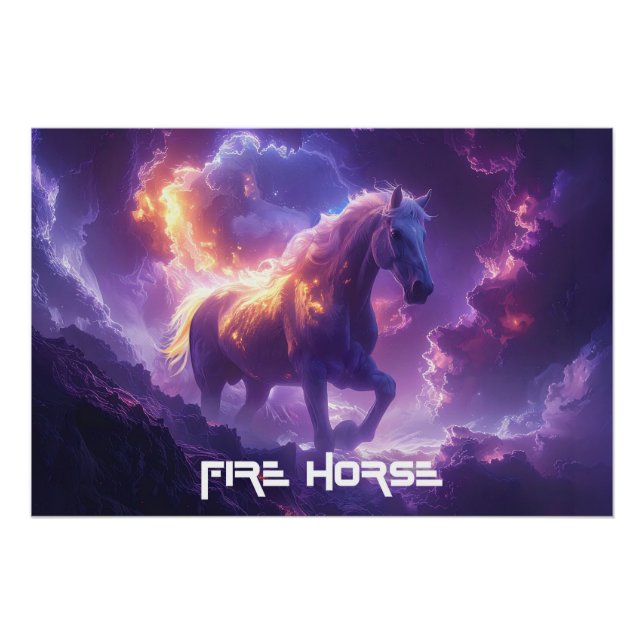 PÓSTER CABALLO DE FUEGO - SHENG XIAO (Anverso)