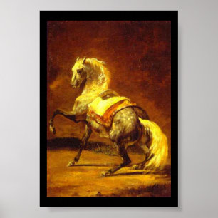PÓSTER CABALLO DE GRIS DESPLEGADO