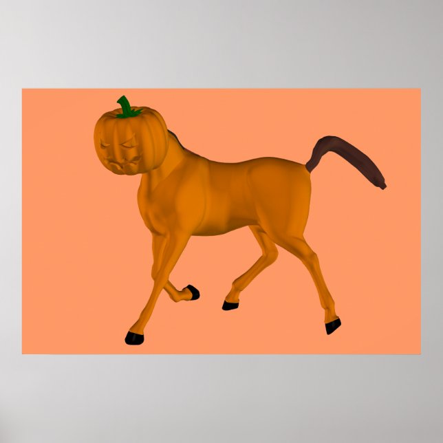 Póster Caballo de Halloween (Frente)