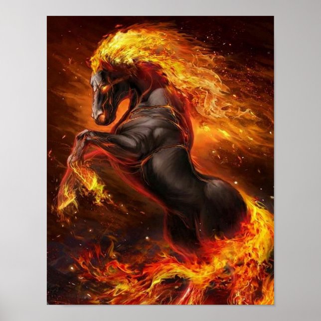 Póster Caballo de Incendios de Guay | Regalo perfecto (Frente)