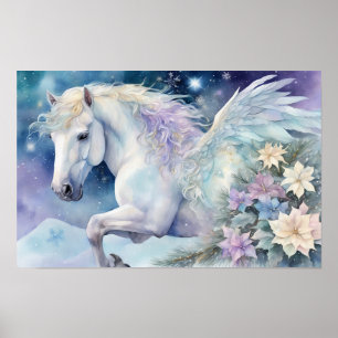 Póster Caballo de Invierno Pegasus - Todas las opciones