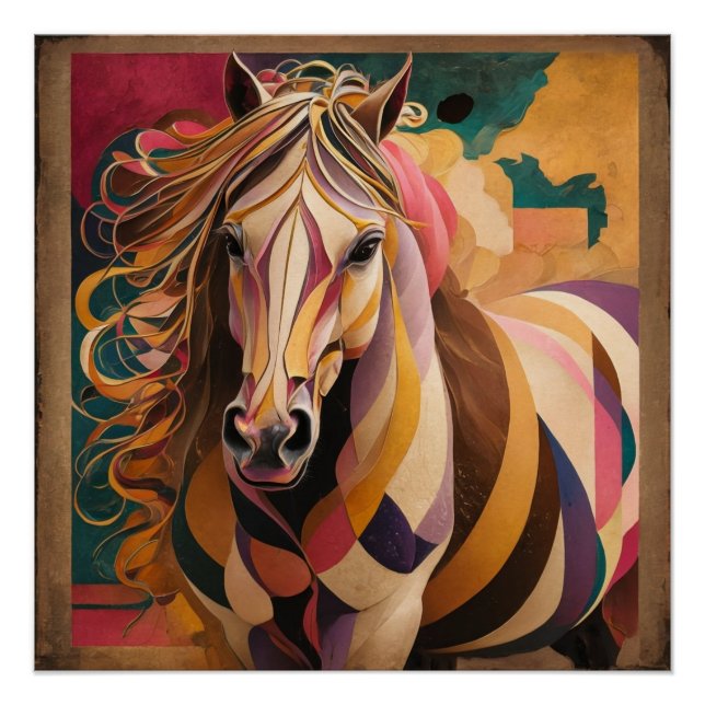 Póster Caballo de Kandinsky y Malevich: Un maestro geomét (Anverso)