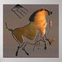 Póster Caballo de Lascaux