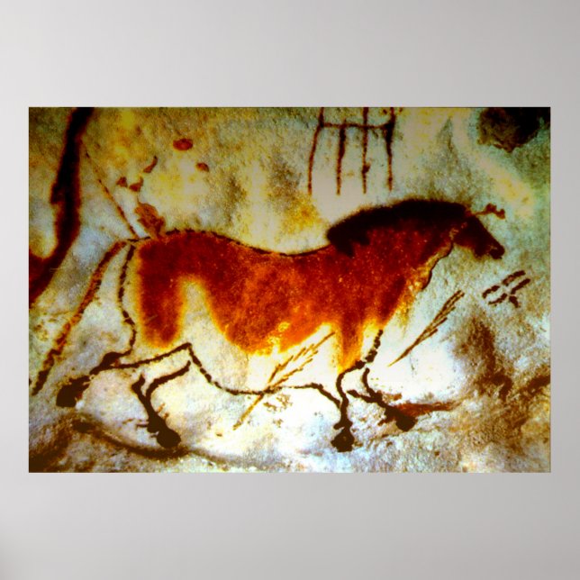 Póster Caballo de Lascaux (extra grande) (Frente)