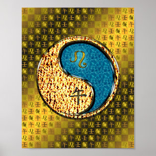 Póster Caballo de Leo y Agua