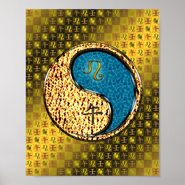 Póster Caballo de Leo y Agua (Frente)