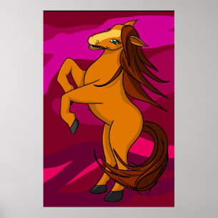 Póster Caballo de miel