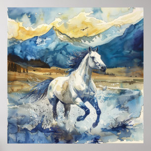 Póster Caballo de Montaña