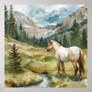 Póster Caballo de Montaña