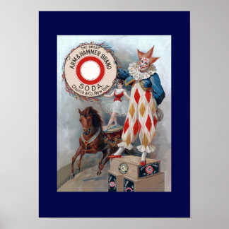 Póster Caballo de muñeca de payaso