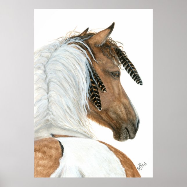 Póster Caballo de Pinto por Poster de BiHrle (Frente)