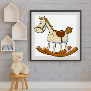Póster Caballo de Rocas