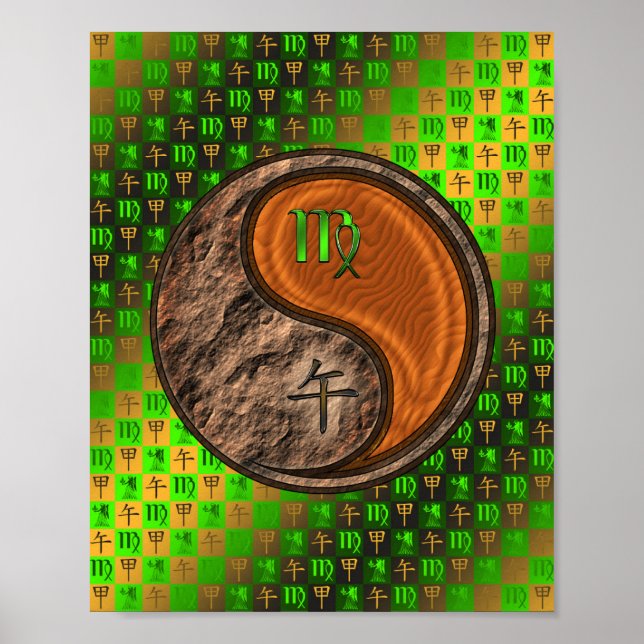 Póster Caballo de Virgo y Madera (Frente)