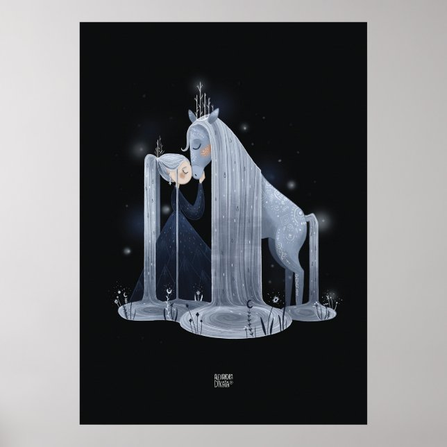 Póster CABALLO DEL AGUA por Alexandra Dikaia (Frente)
